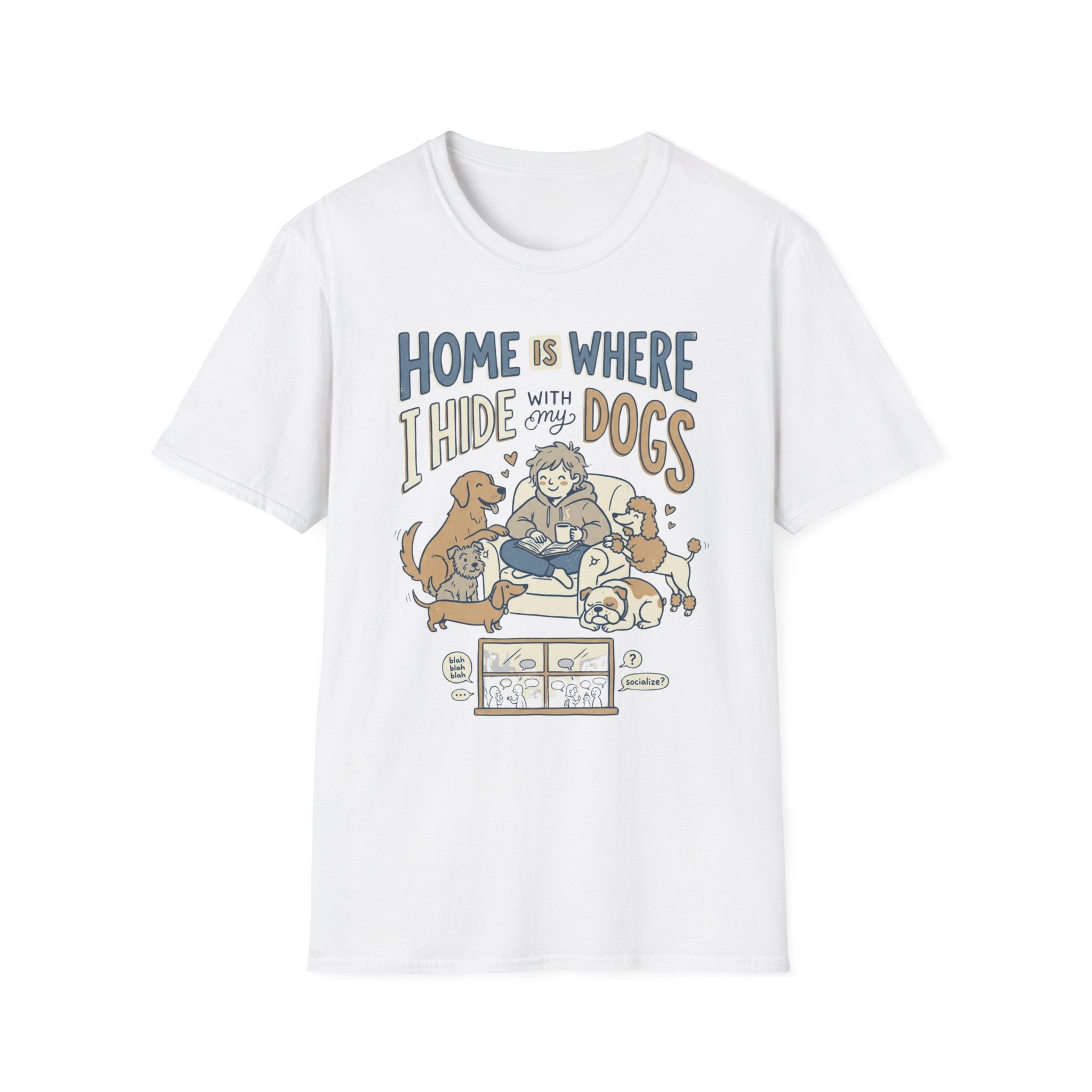Hiding Home With Dogs T-Shirt