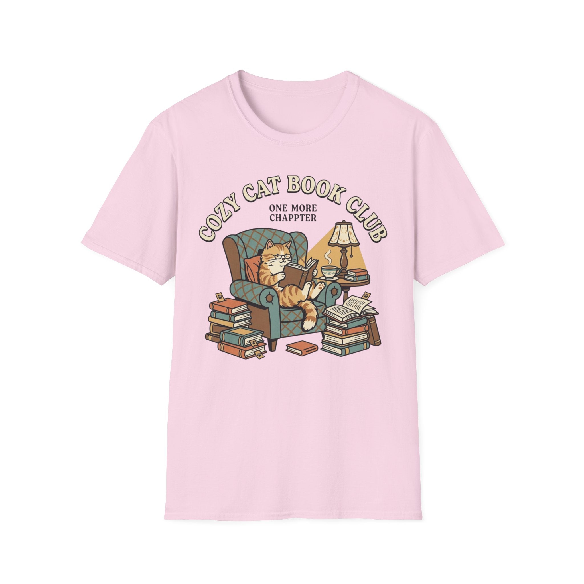 Cozy Cat Book Club T-Shirt