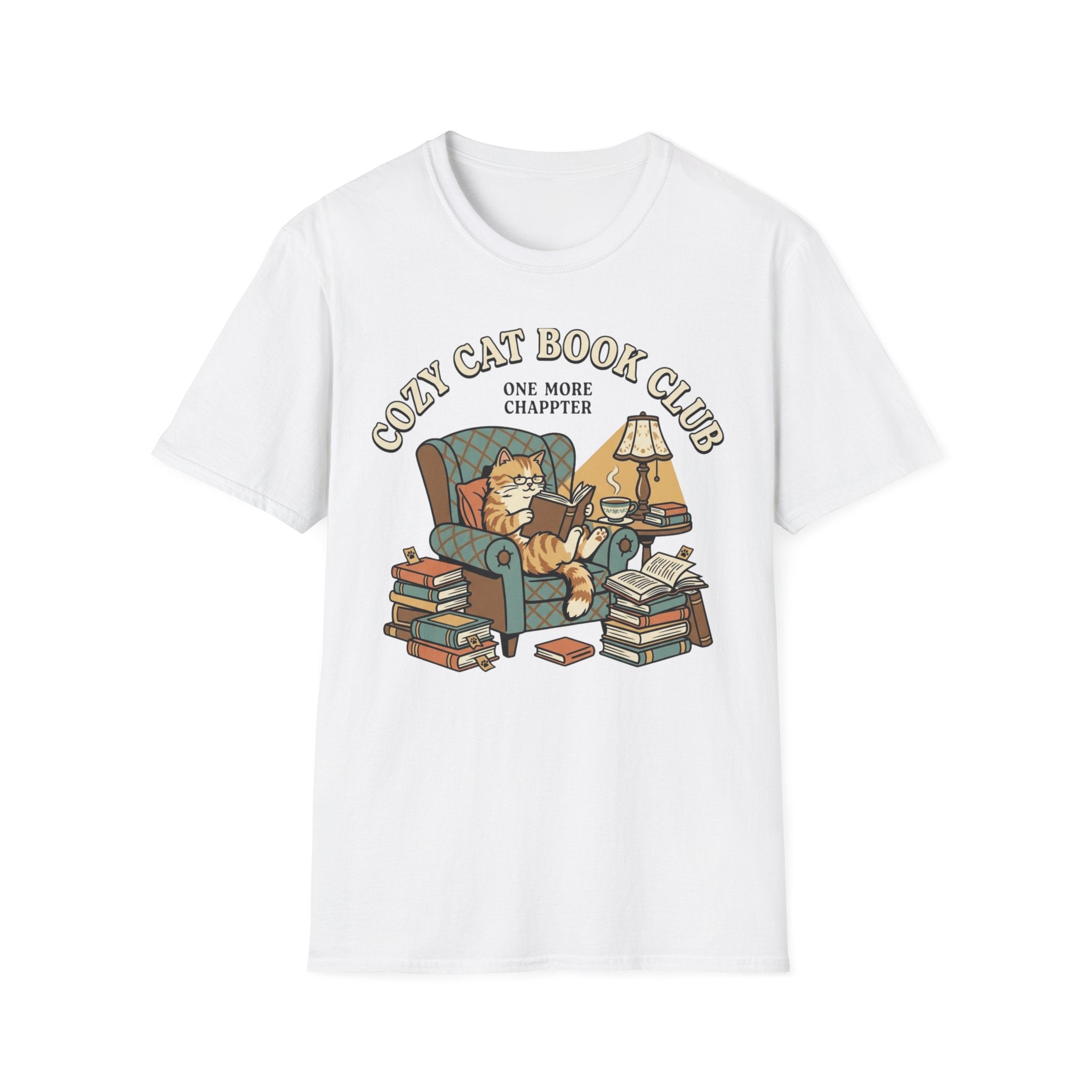 Cozy Cat Book Club T-Shirt