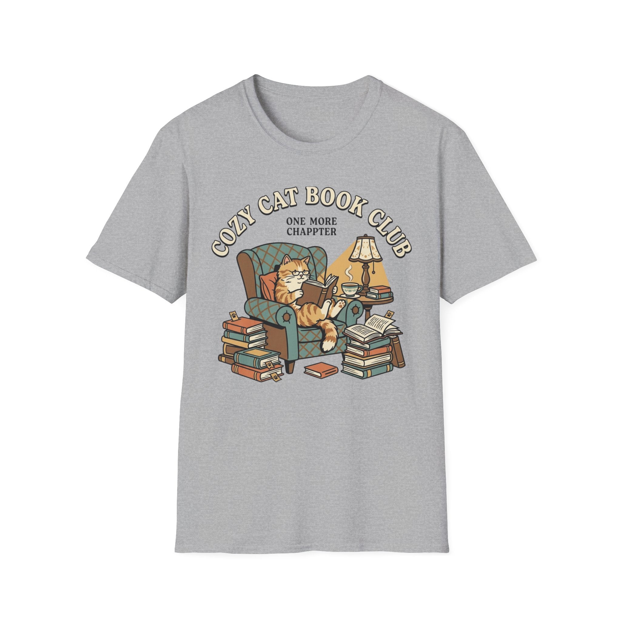 Cozy Cat Book Club T-Shirt
