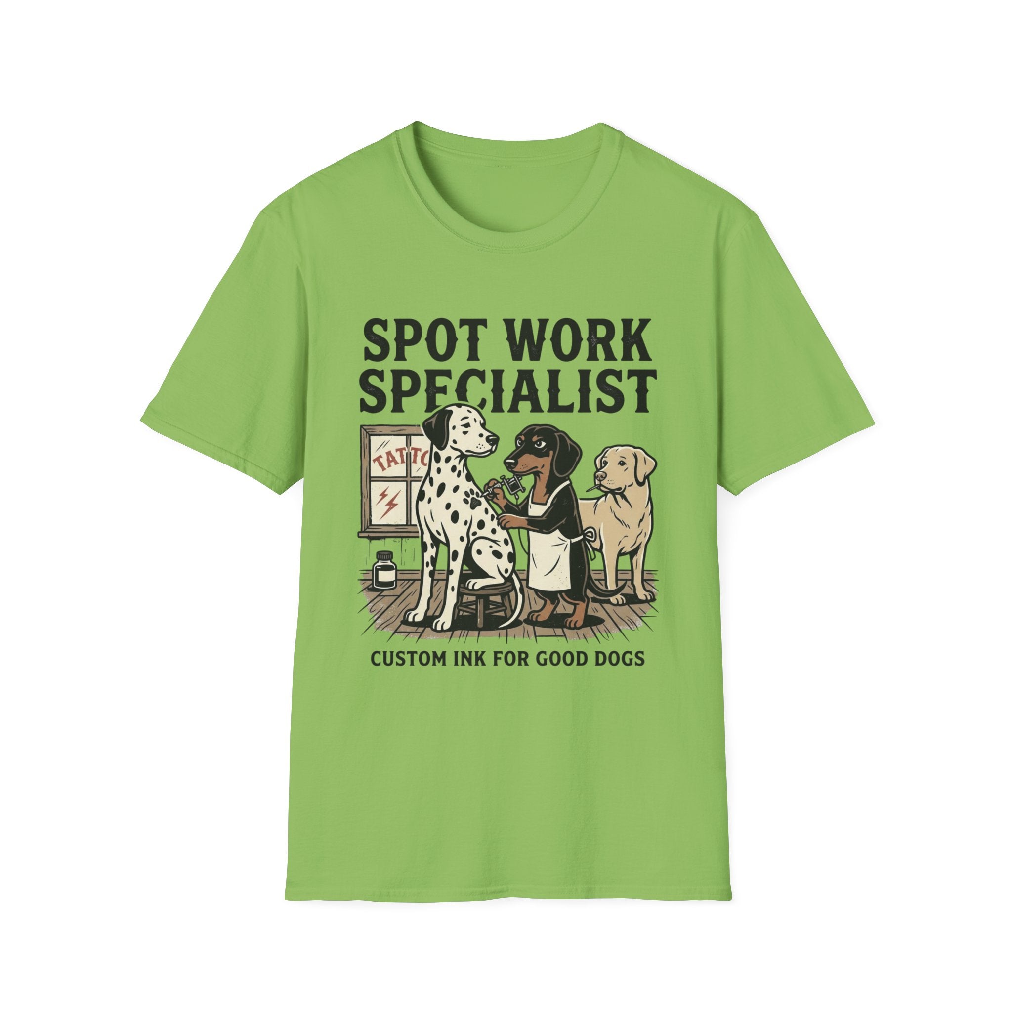 T-shirt with Dog Tattoo