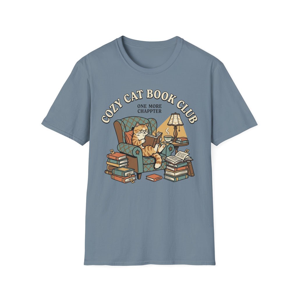 Cozy Cat Book Club T-Shirt
