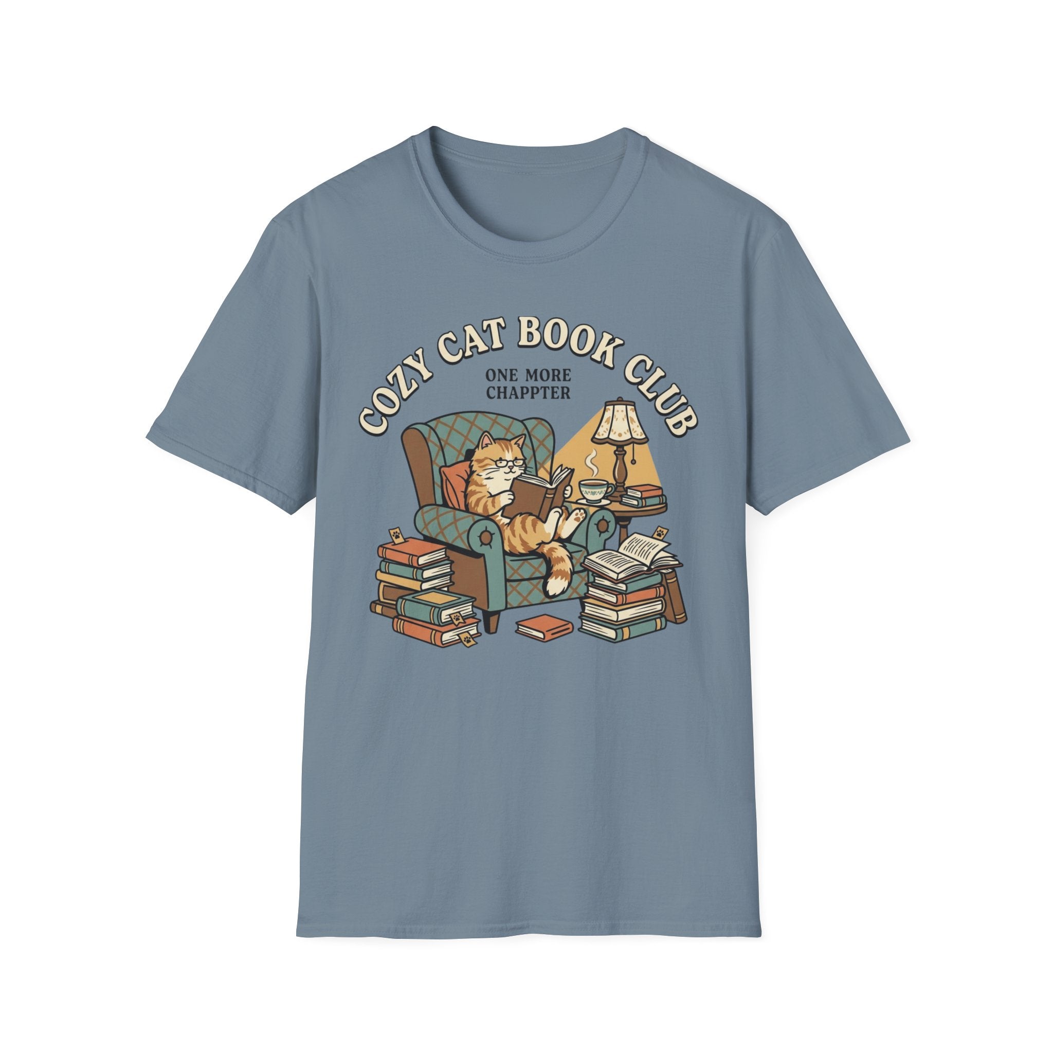 Cozy Cat Book Club T-Shirt