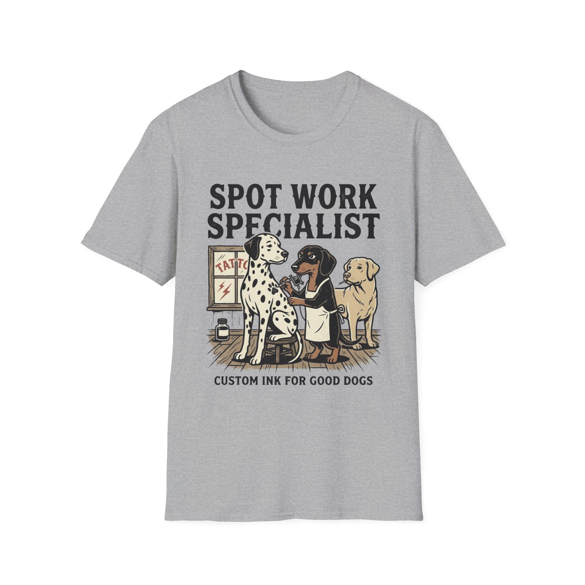 T-shirt with Dog Tattoo