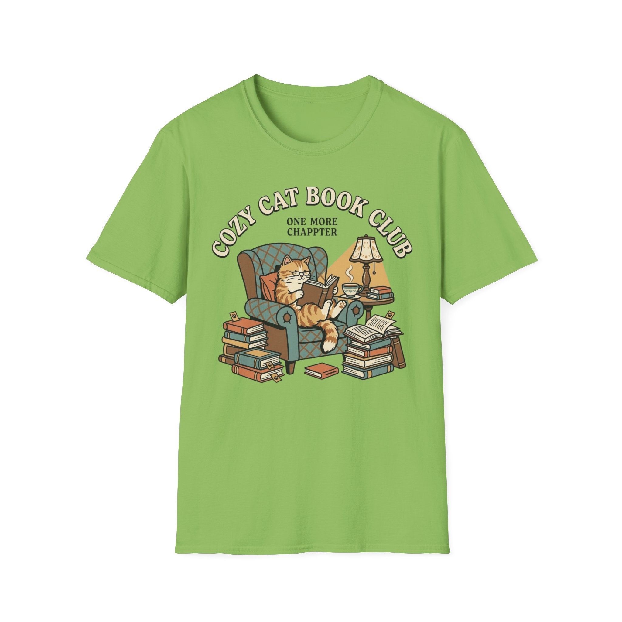 Cozy Cat Book Club T-Shirt