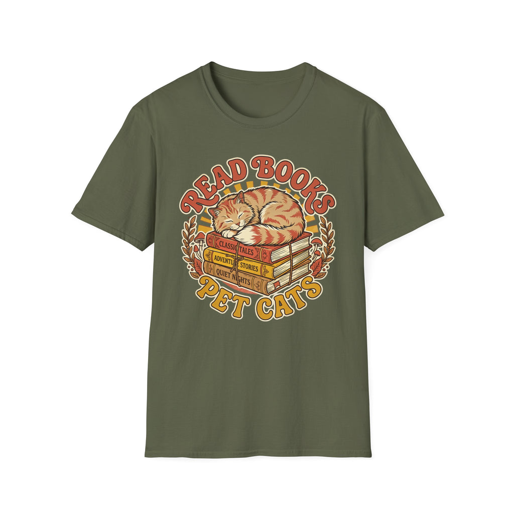 Read Books Pet Cats T-Shirt