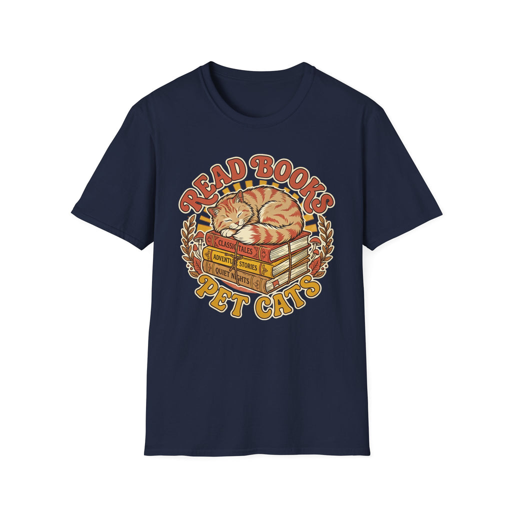 Read Books Pet Cats T-Shirt