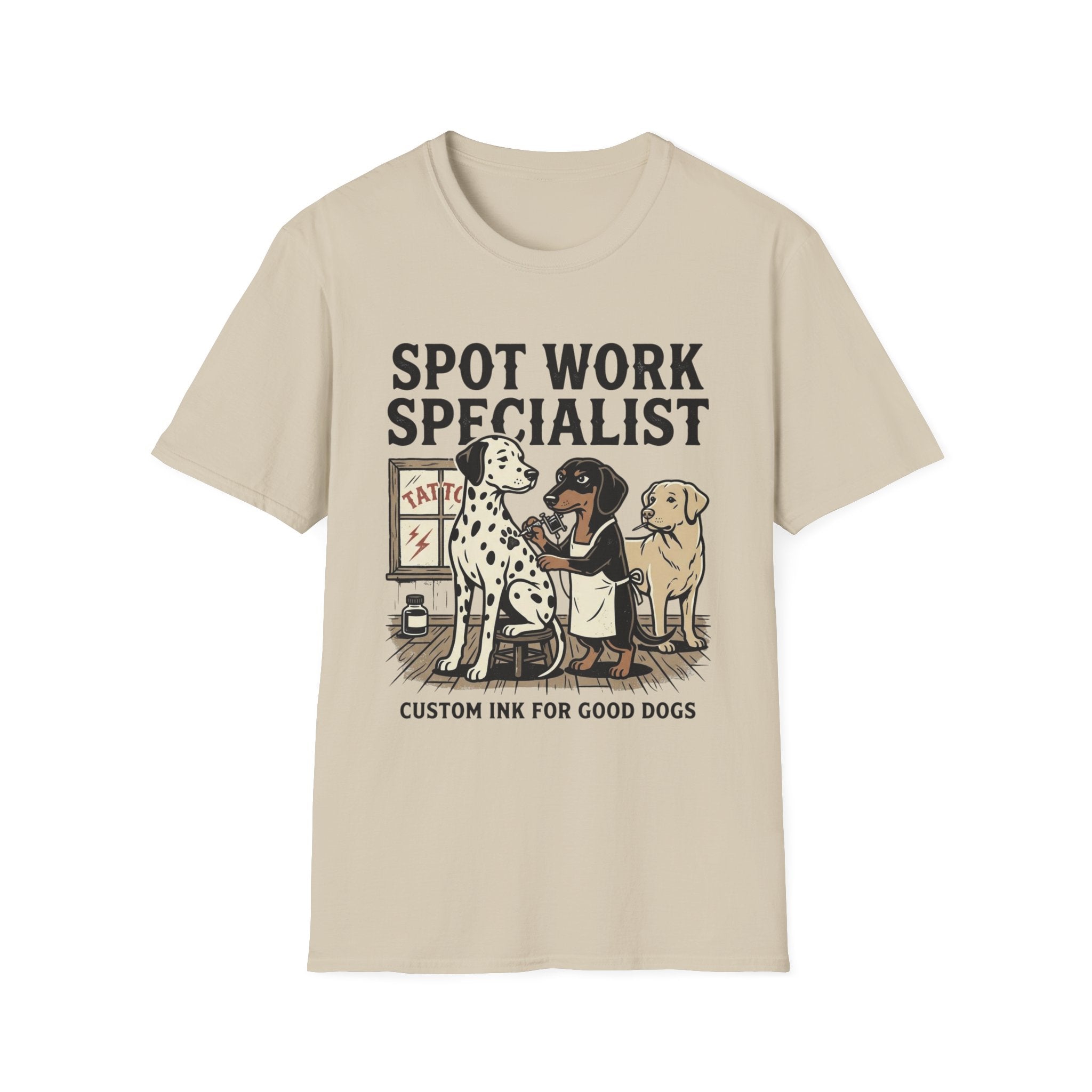 T-shirt with Dog Tattoo