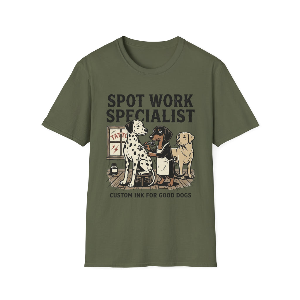 T-shirt with Dog Tattoo