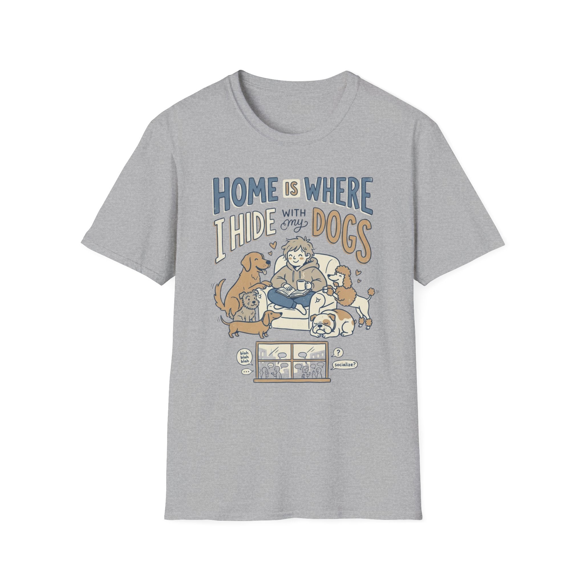 Hiding Home With Dogs T-Shirt
