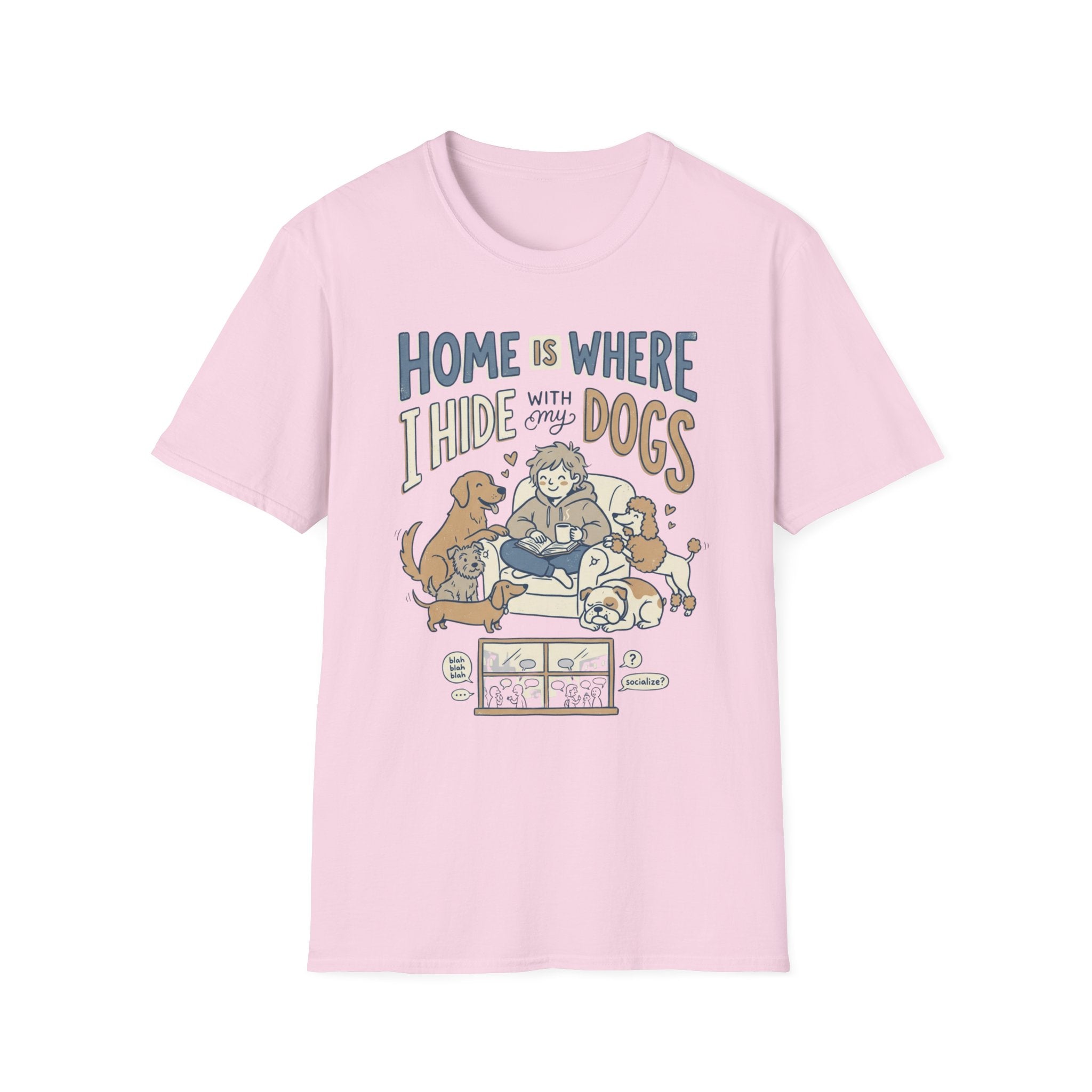 Hiding Home With Dogs T-Shirt