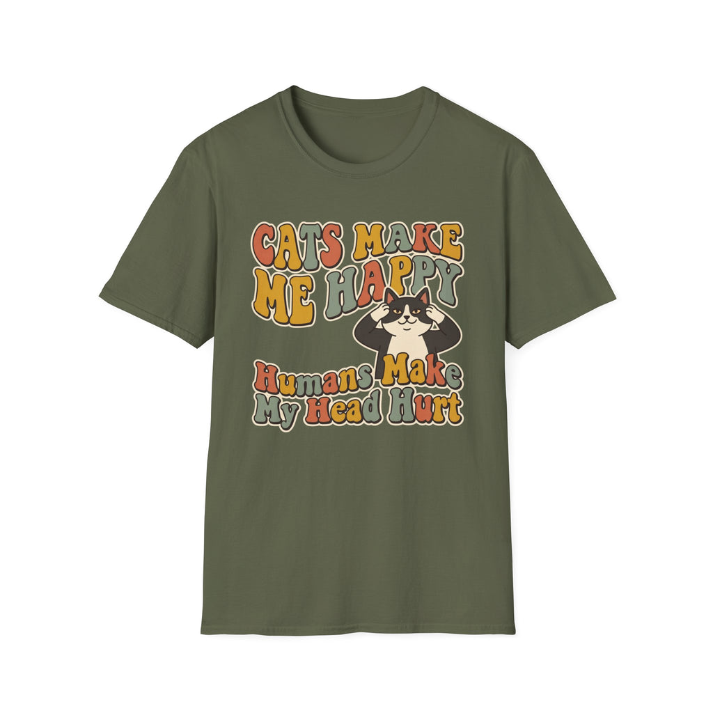 Cats Make Me Happy T-Shirt